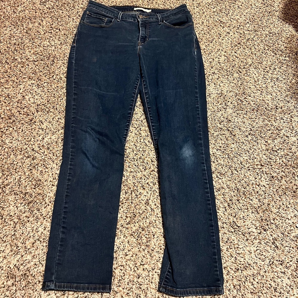 Levi's Classic Mid Rise Skinny Jeans Dark Wash Denim Women's Size 10